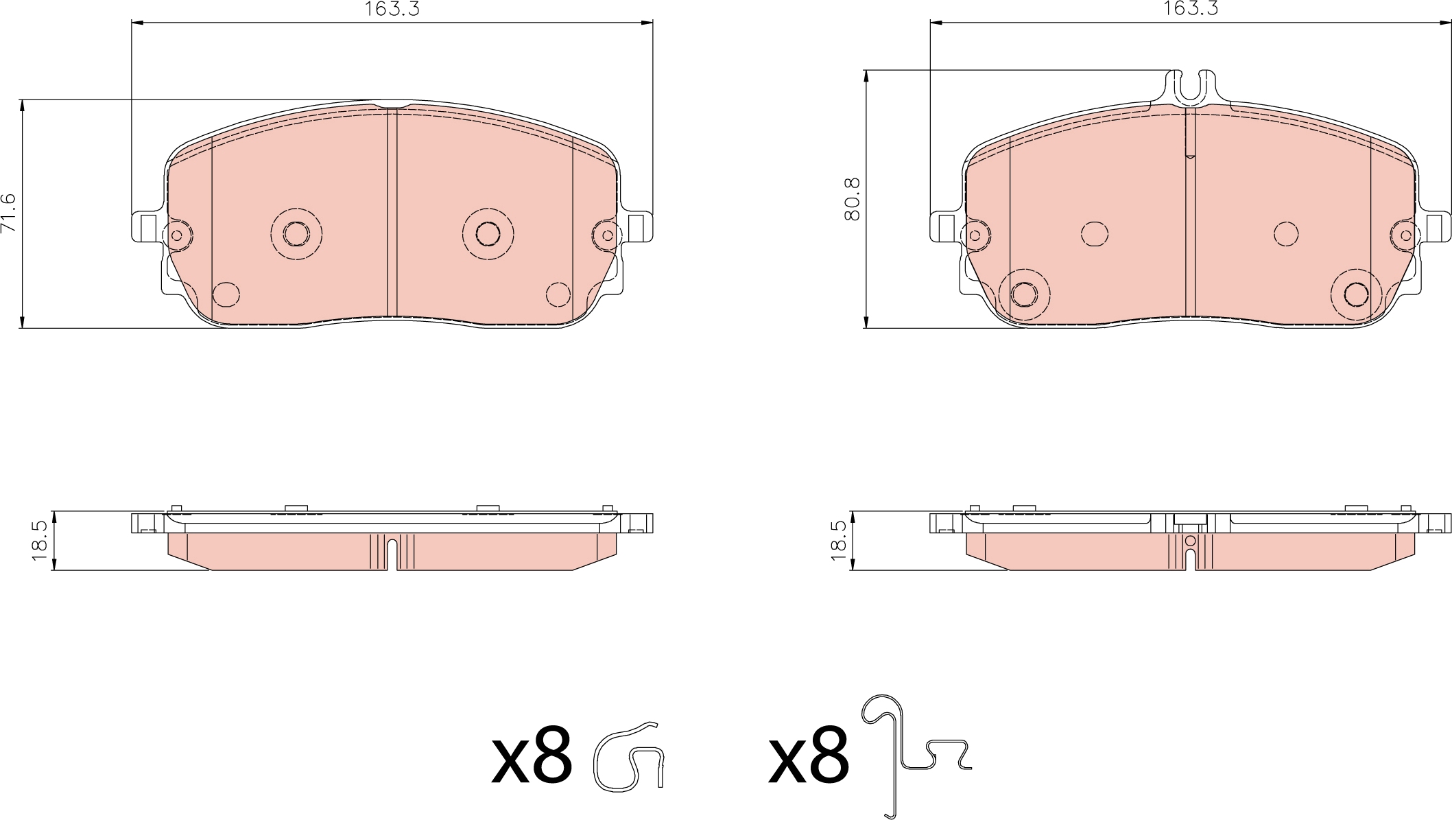 Brake Pad Set, disc brake