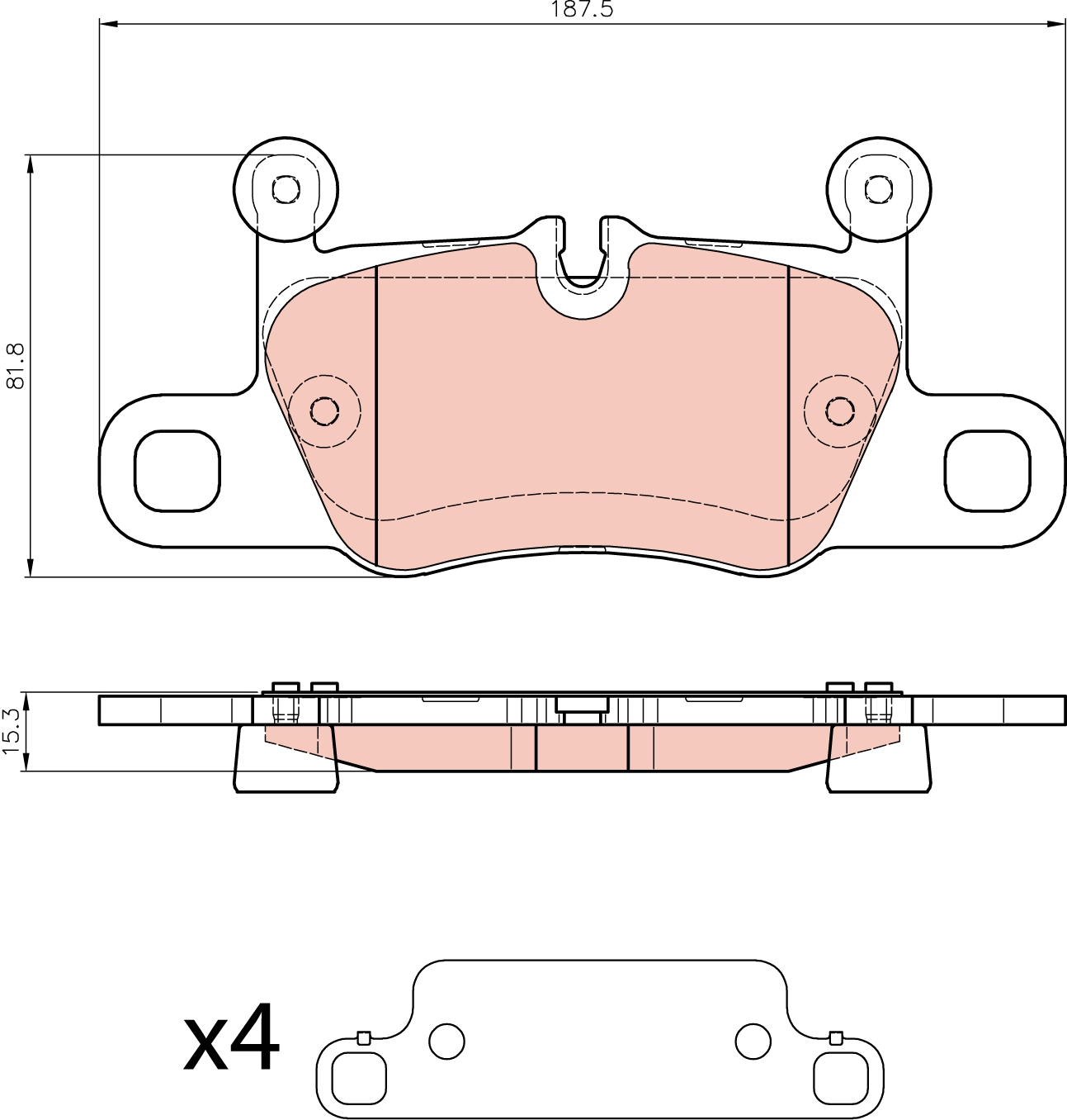 Brake Pad Set, disc brake