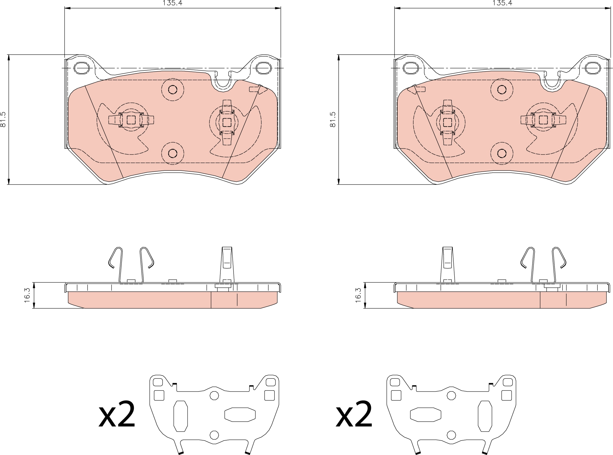 Brake Pad Set, disc brake