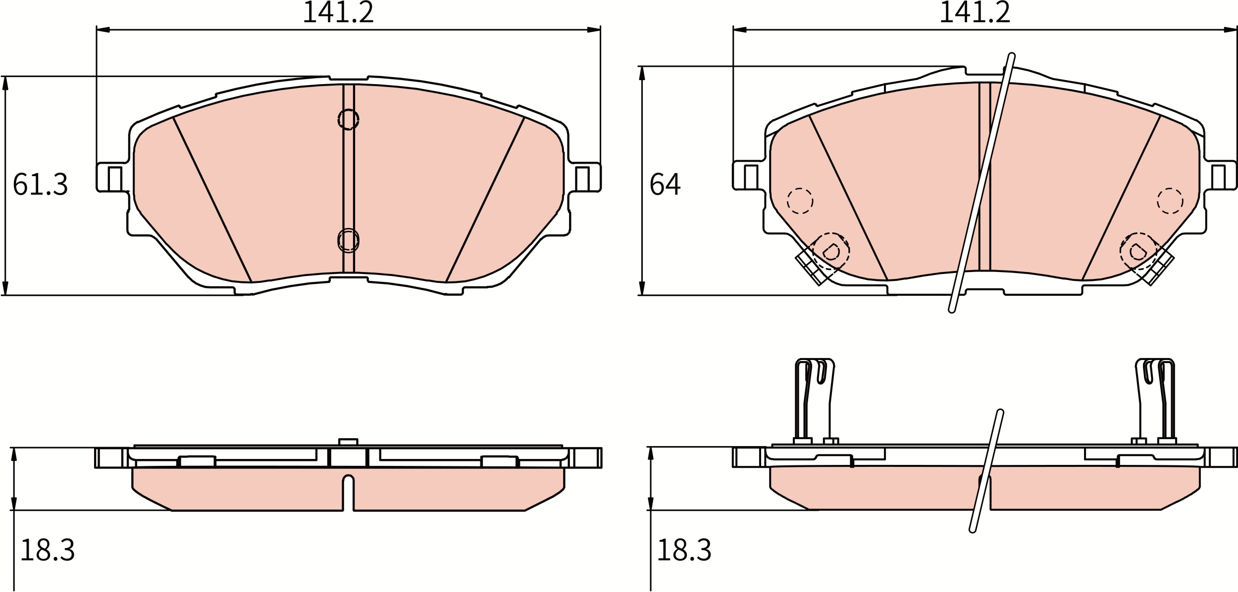 Brake Pad Set, disc brake