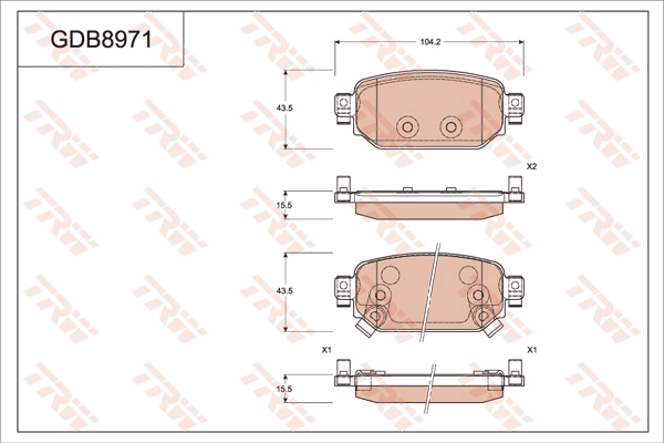 Brake Pad Set, disc brake