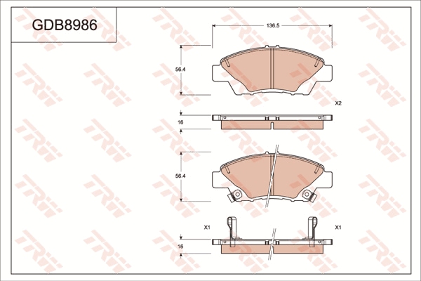 Brake Pad Set, disc brake