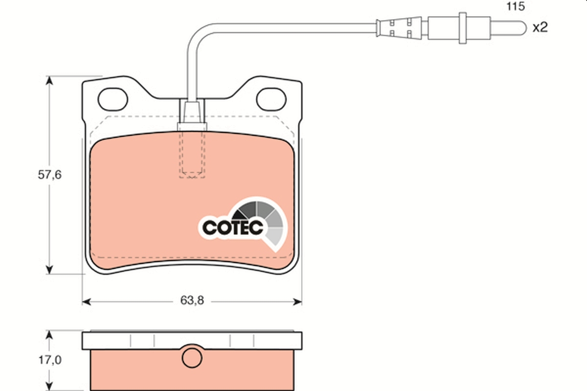 TRW GDB985 COTEC Brake Pad...