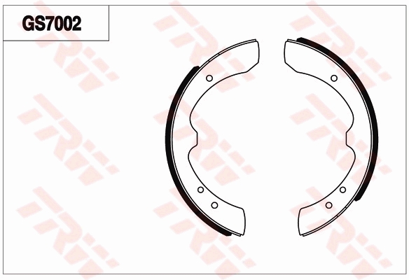 Brake Shoe Set, parking brake
