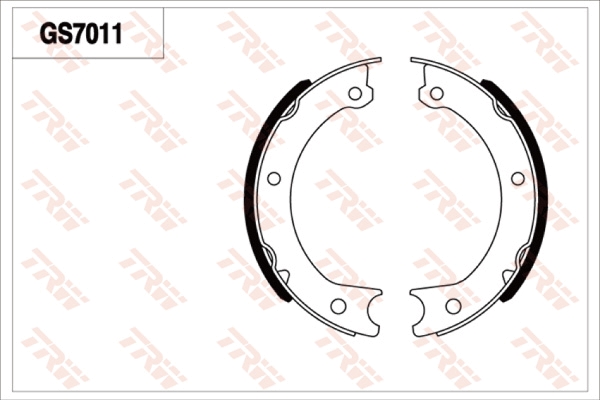 Brake Shoe Set, parking brake