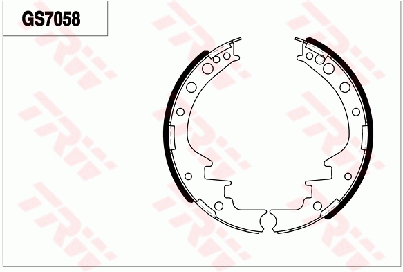Brake Shoe Set, parking brake