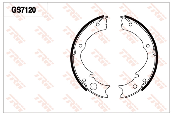 Brake Shoe Set, parking brake