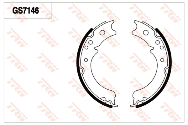Brake Shoe Set, parking brake