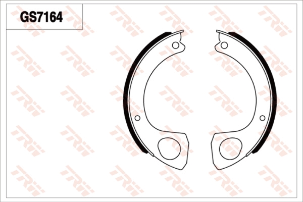Brake Shoe Set, parking brake