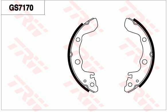 Brake Shoe Set, parking brake