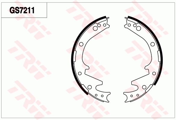 Brake Shoe Set, parking brake