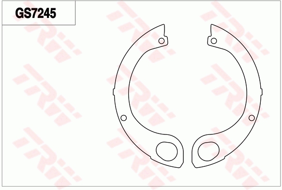 Brake Shoe Set, parking brake
