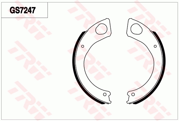 Brake Shoe Set, parking brake
