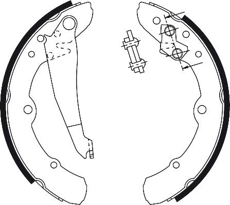 Brake Shoe Set 2