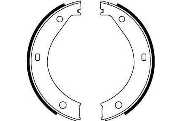 Brake Shoe Set, parking brake 2