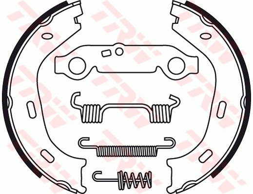 Brake Shoe Set, parking brake