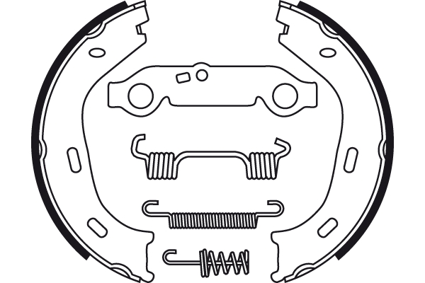 Brake Shoe Set, parking brake 2