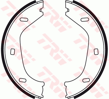 Brake Shoe Set, parking brake