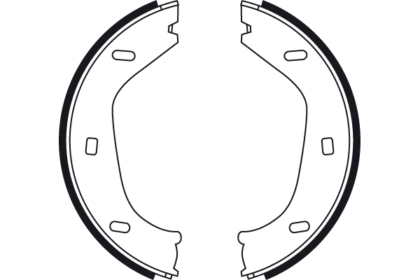 Brake Shoe Set, parking brake 2