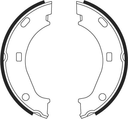 Brake Shoe Set, parking brake 2