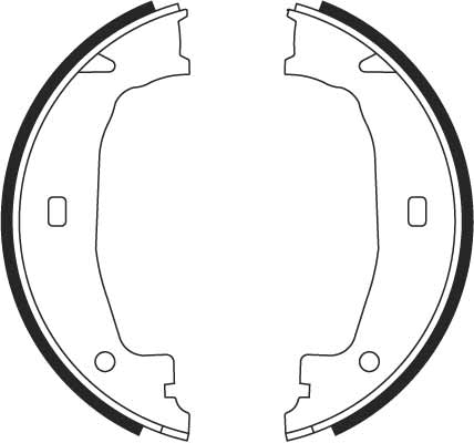 Brake Shoe Set, parking brake 2