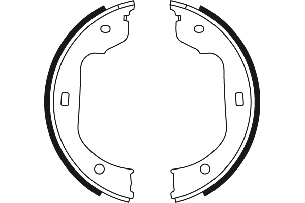 Brake Shoe Set, parking brake 2