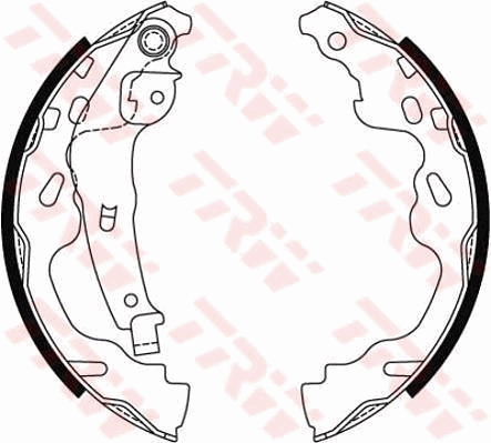 TRW GS8480 Brake Shoe Set...