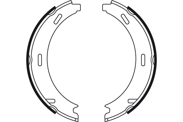 Brake Shoe Set, parking brake 2