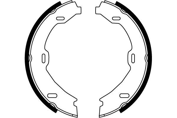 Brake Shoe Set, parking brake 2