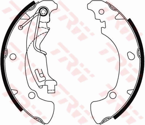 TRW GS8488 Brake Shoe Set...