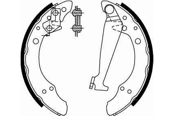 Brake Shoe Set 2