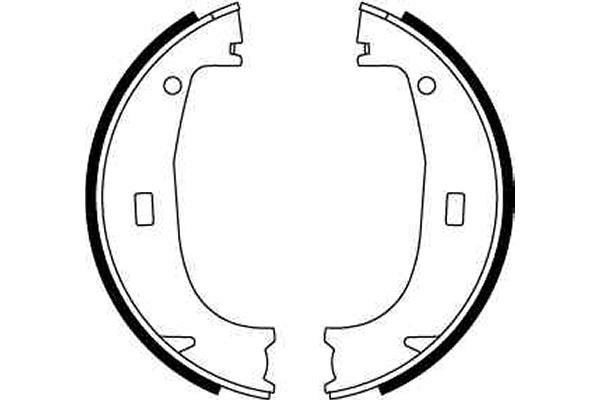 Brake Shoe Set, parking brake 2