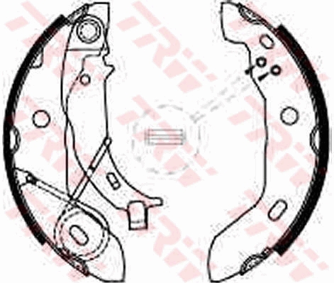 TRW GS8627 Brake Shoe Set...