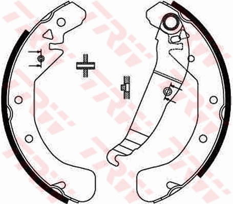 TRW GS8637 Brake Shoe Set...