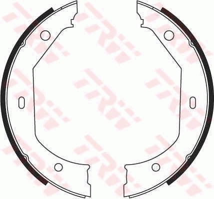 Brake Shoe Set, parking brake