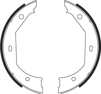 Brake Shoe Set, parking brake 2