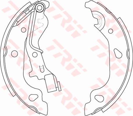 TRW GS8687 Brake Shoe Set...