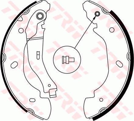 TRW GS8689 Brake Shoe Set...