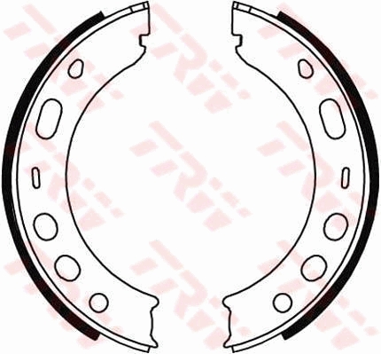 Brake Shoe Set, parking brake