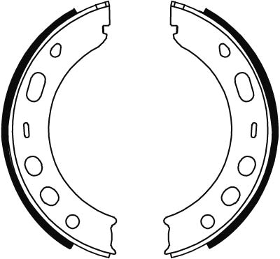 Brake Shoe Set, parking brake 2
