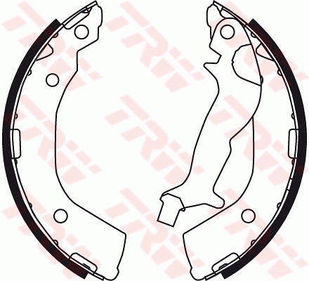TRW GS8737 Brake Shoe Set...