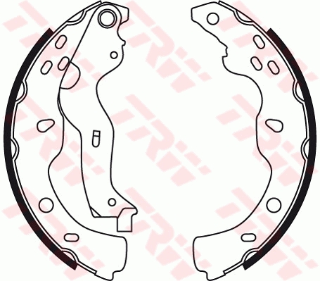 TRW GS8743 Brake Shoe Set...