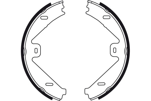 Brake Shoe Set, parking brake 2