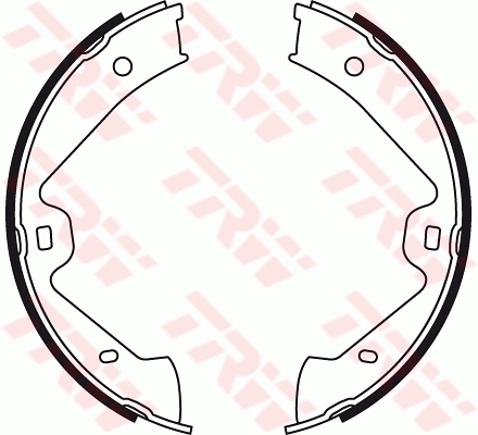 Brake Shoe Set, parking brake