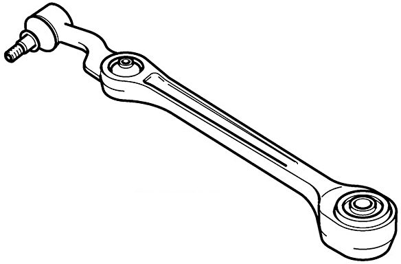 Control/Trailing Arm, wheel suspension