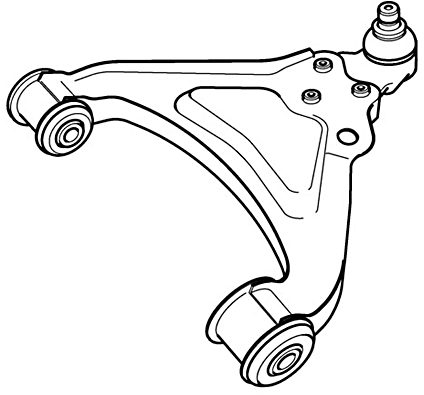 Control/Trailing Arm, wheel suspension