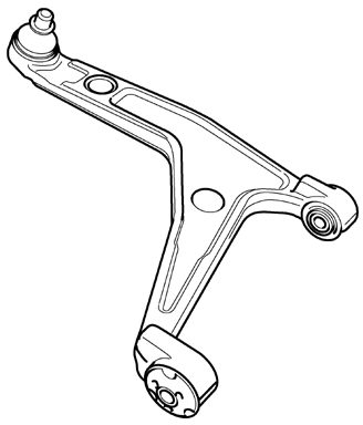 Control/Trailing Arm, wheel suspension