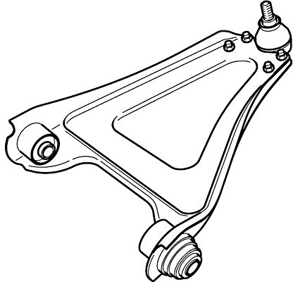 Control/Trailing Arm, wheel suspension