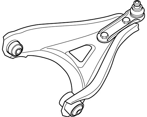 Control/Trailing Arm, wheel suspension