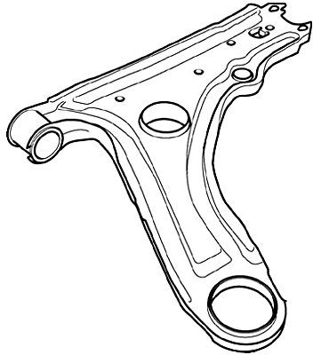 Control/Trailing Arm, wheel suspension